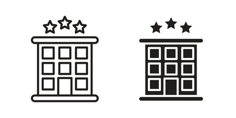 Fototapeta premium hotel icons for website design and development, app development. EPS10