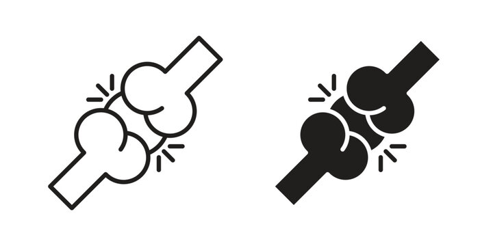 Joint icons for website design and development, app development. EPS10