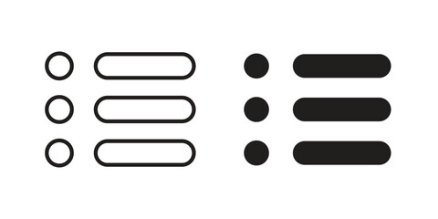 Obraz premium Menu icons for website design and development, app development. EPS10