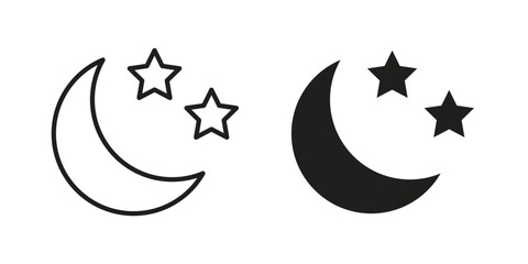 Moon icons for website design and development, app development. EPS10 © Dan