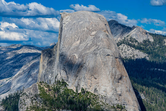 Half Dome rock formation in Yosemite National Park California