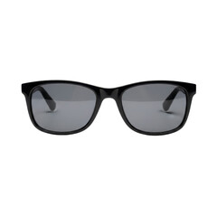 Black framed sunglasses with grey lenses