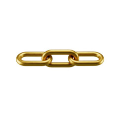 Obraz premium Gold Metal Chain Links Connected Together