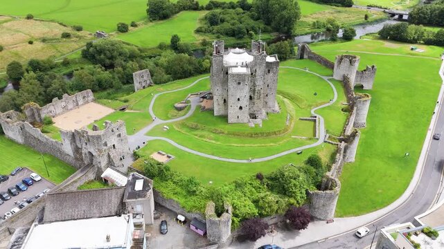 Trim castle is the largest Anglo-Norman fortification in Ireland