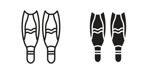 Scuba diving icons for website design and development, app development. EPS10 © Dan