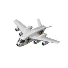 Four Engine Jet Airplane 3d