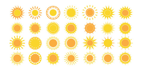 Funny smiling sun PNG isolated on transparent background with cartoon eyes, happy mouth, and stylized sunburst rays