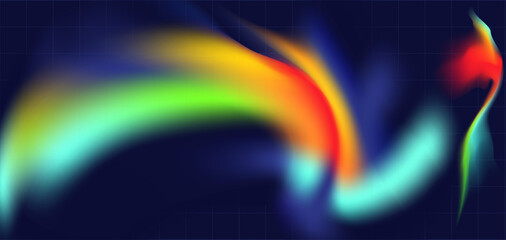 Multicolored heat map background. Abstract bright psychedelic gradient
