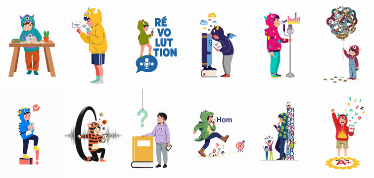 Young Children's Learning Journey: Exploring Digital Literacy, Language, Communication, and Academic Achievement with Playful Costumes and Technology.