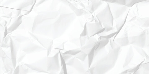 Obraz premium white crumpled paper background. 