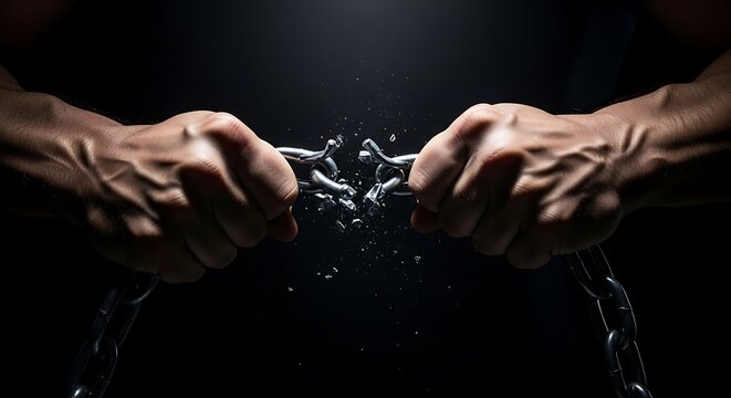 Hands squeezing water, showcasing strength and fluid dynamics in a dramatic close-up view against a dark background 