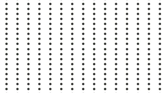 A repeated approximation of space with atoms, dots, or something similar.