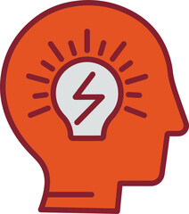 Fototapeta premium Brainstorming Vector Icon