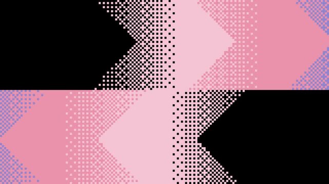 ドット絵のグラデーションのトランジション,透過背景,ピンク