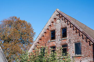 Gable of a house on the North Sea coast