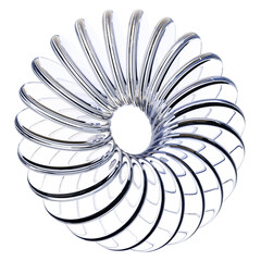 3D Spiral turbine style glass ring ideal for technology visuals motion graphics automotive energy branding and futuristic interface assets © andinur