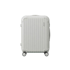White travel suitcase On Transparent Background
