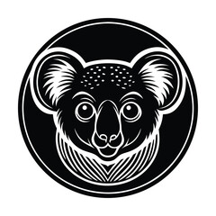 Vector koala head illustration © md