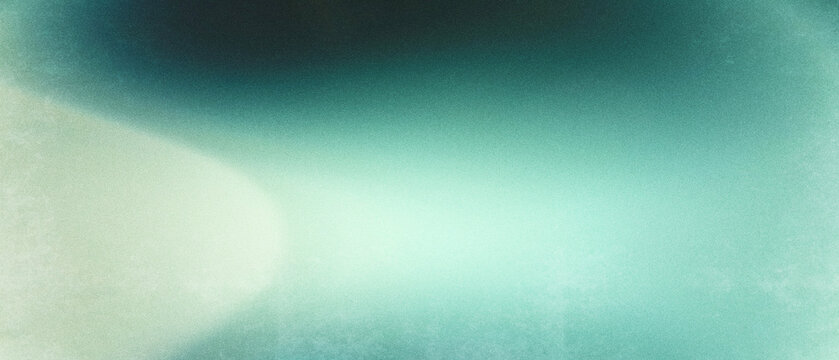 Light and dark green abstract gradient background with grain noise overlay texture