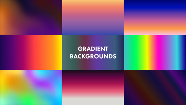 10 Gradient Backgrounds with color control