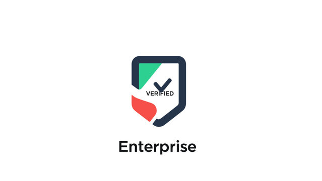 Enterprise company logo on screen.