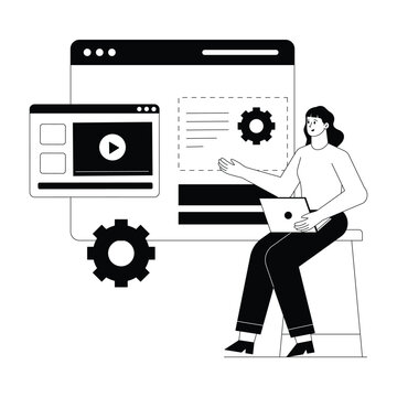 Web Layout  Vector illustration. EPS 10	   