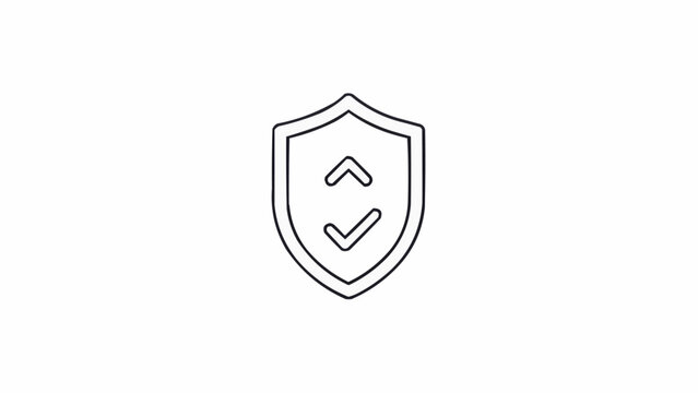 Shield icon with check mark.