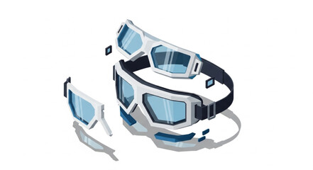 Virtual Reality Headset and Controllers. © Dua