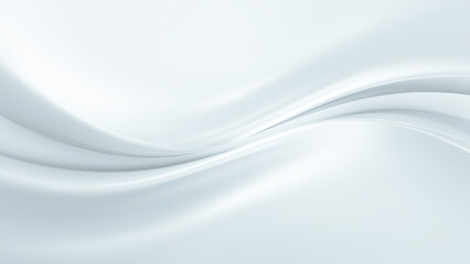 Abstract Design With Soft Curves on White Background