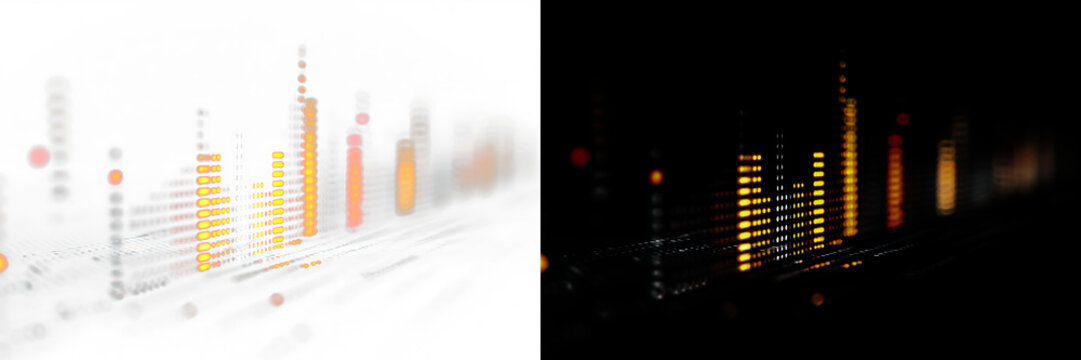 Sound wave equalizer suitable for poster, background.PNG Overlay	