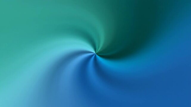 Mesmerizing blue and green gradient vortex forming a captivating abstract background