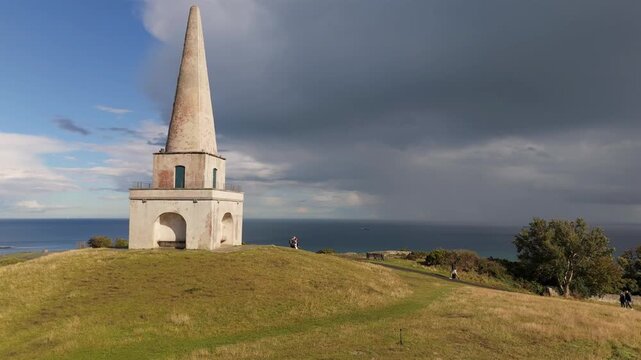 Aerial view of Killiney Hill in Dublin, Ireland