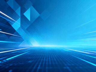 lighting blue Abstract digital technology background. copy space