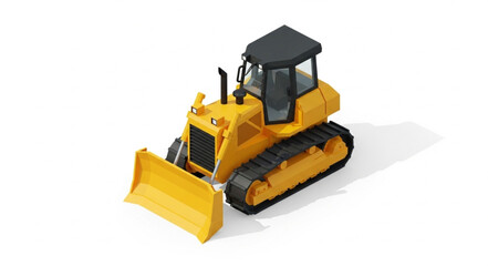 Yellow Bulldozer Toy Construction Vehicle.