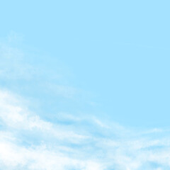 Fototapeta premium 青空と雲をイメージした背景素材