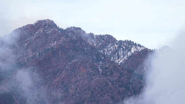 Foggy Majesty of Wasatch Mountains.