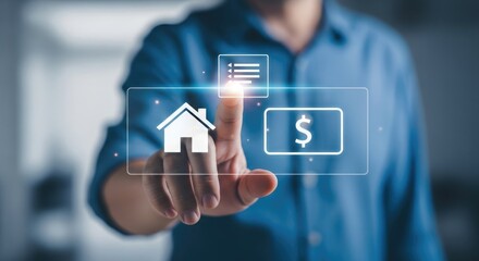 Holographic interface for real estate and financial transactions