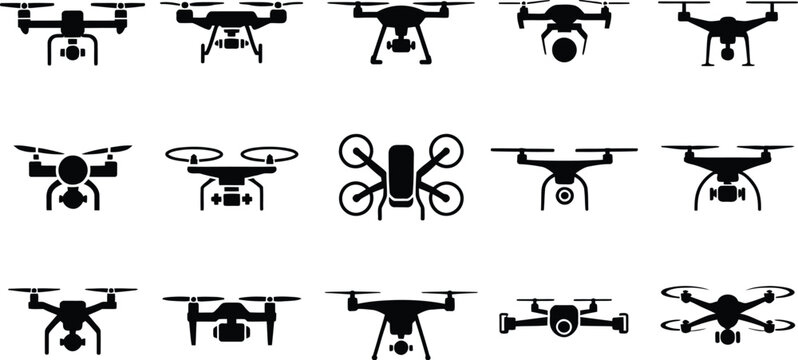 Drone icon set