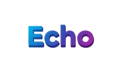 SEO-Friendly Title:
Modern Echo Typography Logo Vector Design with Layered Text Effects for Branding and Graphic Design