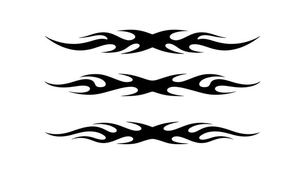 Abstract gothic tribal flame sigil vector set pack artwork with cyber aesthetic, liquid mercury metallic inspiration, tattoo-style elements, and futuristic illustration design