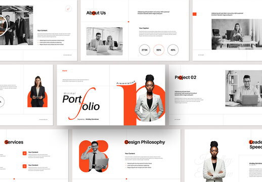 Modern Minimal Portfolio Presentation Layout