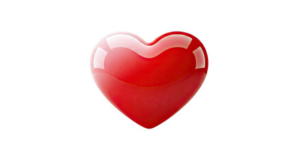 Obraz premium Glossy Red Heart Shape