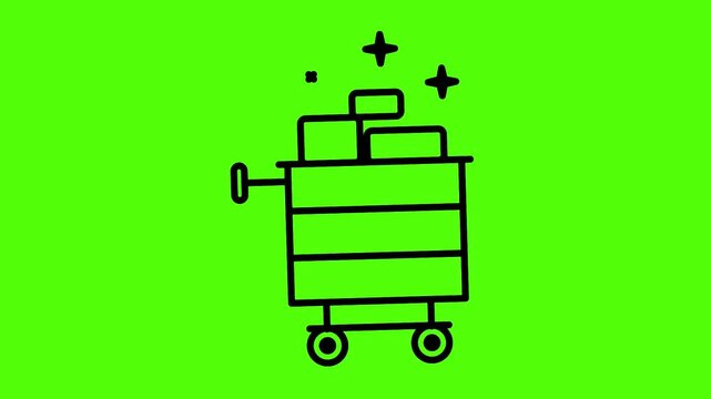 The Cart of Treasures: An enchanting image that captures a cart overflowing with treasure against a lively, vivid backdrop. 