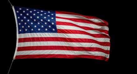 Obraz premium Flag day celebration with the american flag waving proudly on june 14th