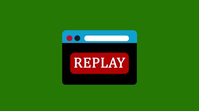 Play Button on Web Browser Icon for Gaming or Media Content