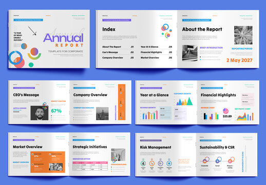 Business Annual Report Template Design
