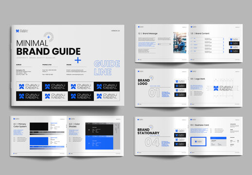 Minimal Corporate Brand Guideline Brand Book Template