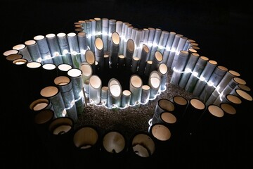 茨城県水戸市　偕楽園のライトアップ