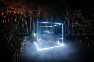 茨城県水戸市　偕楽園のライトアップ