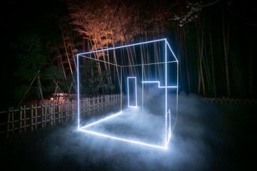 茨城県水戸市　偕楽園のライトアップ